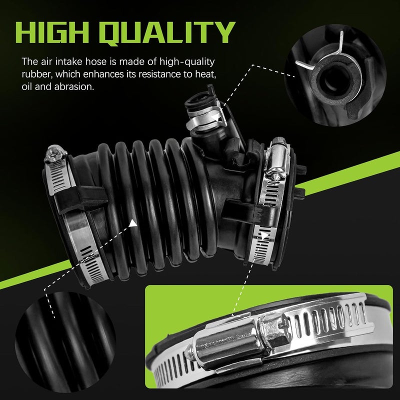 VINMS Engine Air Intake Hose Tube With Clamps Compatible With 2012-2015 Honda Civic 1.8L 2013-2015 Acura ILX 2.0L 2.4L Replaces Part #17225-R1A-A01 - Image 5